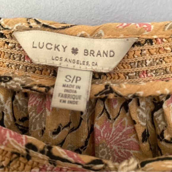 Paisley Floral Boho Blouse sz Small – Lucky Brand - Picture 2 of 10
